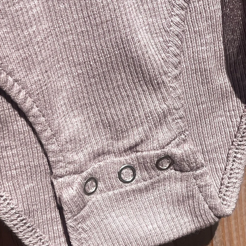 Zara Tulle Ribbed Long Sleeve Bodysuit NWT